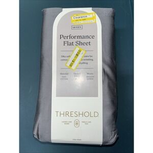 Threshold 400 Thread Count Performance Flat‎ Sheet Dark Gray Queen*
